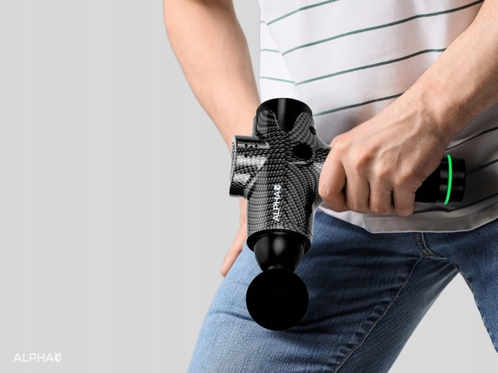 Pistolet do Masażu Alpha Massage Gun Pro - Masażer do Pleców, Ciała i Stóp