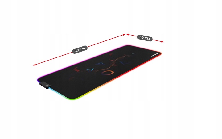Podkładka LED RGB Mousepad 2.0 XL pod mysz czarna