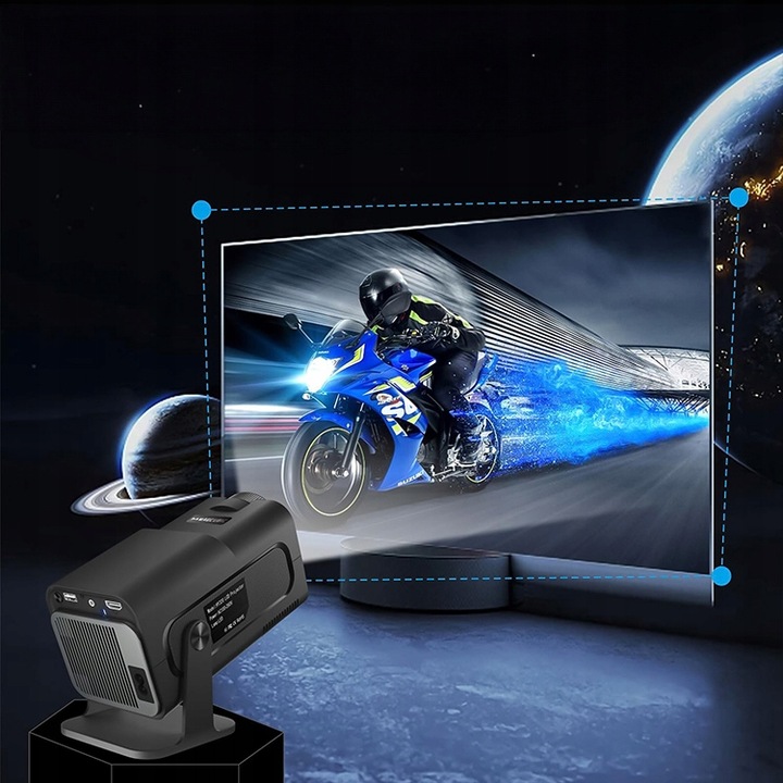 PROJEKTOR RZUTNIK PRZENOŚNY HY320 MINI SMART HD LED ANDROID WiFi TV