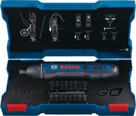 WKRĘTAK AKUMULATOROWY INTELIGENTNY ŚRUBOKRĘT ELEKTRYCZNY GO 2 KIT BOSCH