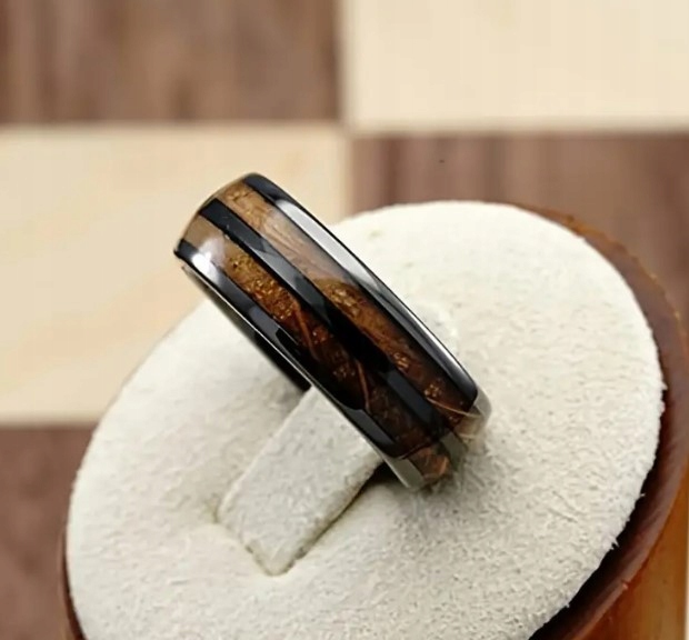 MĘSKA OBRĄCZKA- STAL NIERDZEW R.19/18,9