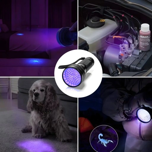 LATARKA UV LED TAKTYCZNA POLICYJNA AKUMULATOROWA SZPERACZ TESTER BURSZTYNU