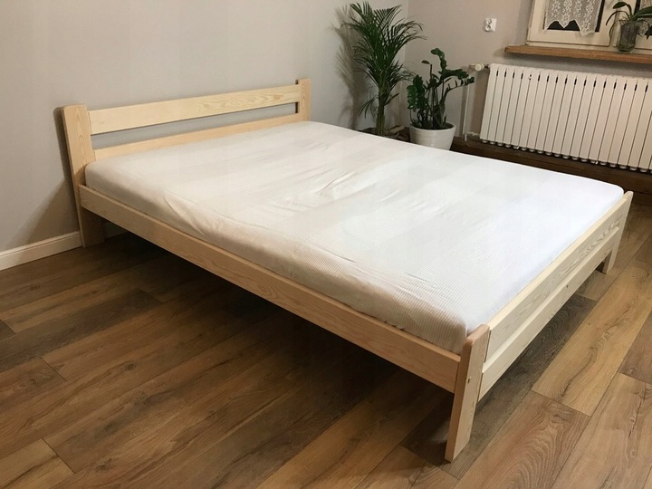 ŁÓŻKO drewniane 140x200 orzech,olcha, dąb, JAKOŚĆ