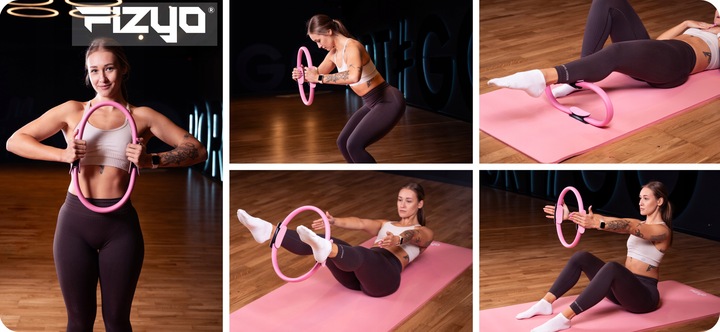 Obręcz do Jogi Pilates Ćwiczeń FIZYO Pierścień Ring Kółko Fitness Koło 38cm