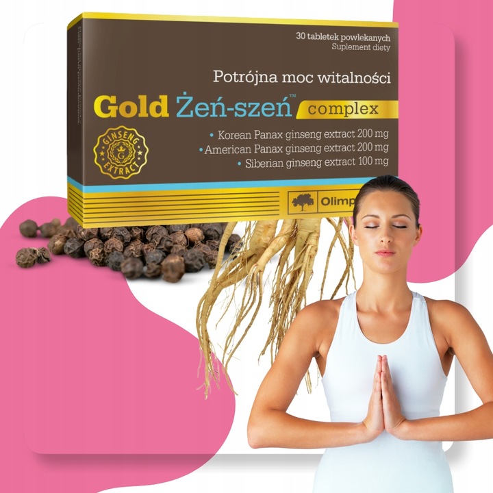 Gold Żeń szeń complex suplement diety 30 tabletek Olimp laboratories