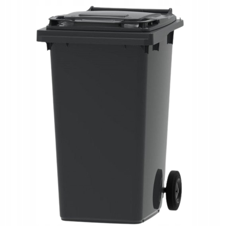 Kosz na śmieci 240L Pojemnik na ODPADY ZMIESZANE kontener Czarny ATEST PZH