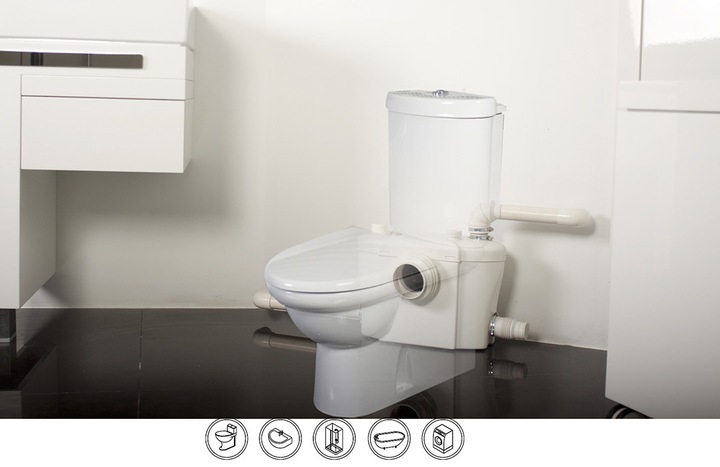 POMPA WC ROZDRABNIACZ PRZEPOMPOWNIA NOWOŚĆ DUO