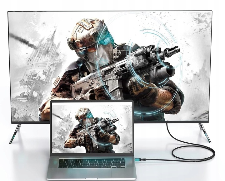 Kabel HDMI HDMI 8m DO TELEWIZORA PROJEKTOR MONITOR DEKODER KONSOLĘ