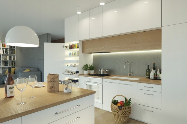 SZUFLADA GTV AXIS PRO 500B1 ŚREDNIA L500 H116 BIAŁA CICHY DOMYK WYSUW