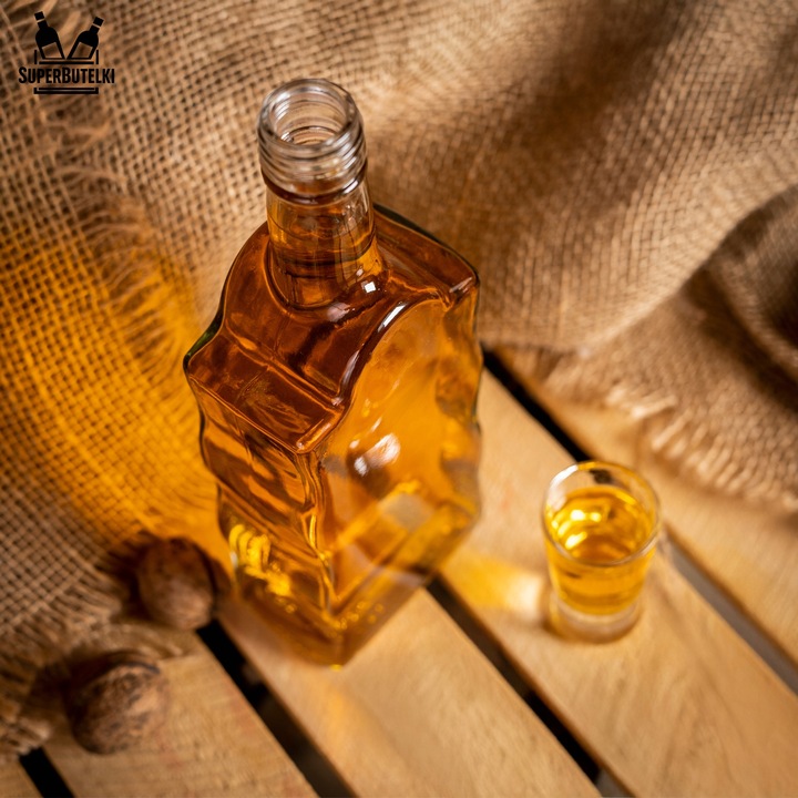 5x BUTELKA SZKLANA na NALEWKI WINO SOK LIKIERY BIMBER FALA 500 ml 0,5 L