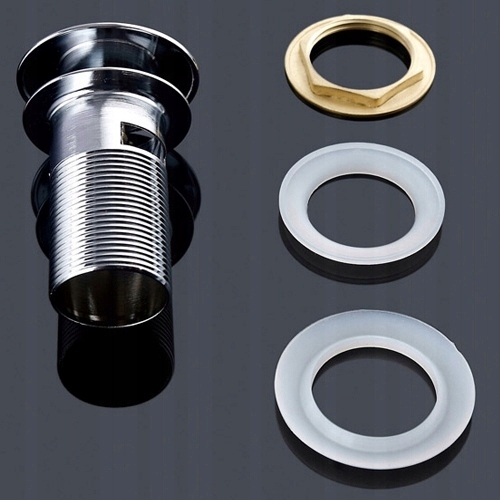 KOREK KLIK KLAK DO UMYWALKI MOSIĘŻNY UMYWALKOWY Z PRZELEWEM CHROM 1 1/4"