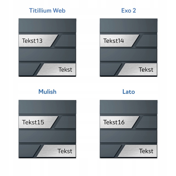 Duża Skrzynka Na Listy Z Numerem Domu Antracyt Skrzynka Na List Numer