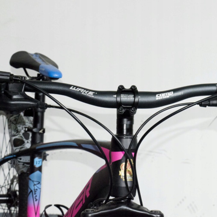 KIEROWNICA ROWEROWA GIĘTA DO ROWERU CZARNA ALUMINIOWA WAKE 720MM / 31.8 MM