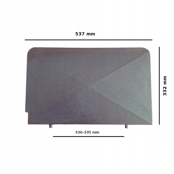 Deflektor żeliwny do kominka Uniflam, Gabo, Invicta FB60 700381,