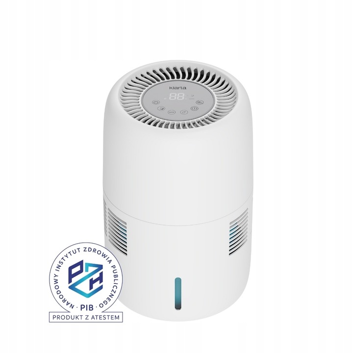 Nawilżacz ewaporacyjny KLARTA Humea White 300ML/H 3L 44M² cichy PZH