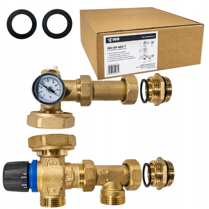 GRUPA POMPOWA MIESZAJĄCA DO ROZDZIELACZA PODŁOGÓWKI POMPA 25-60/130 20-43°C