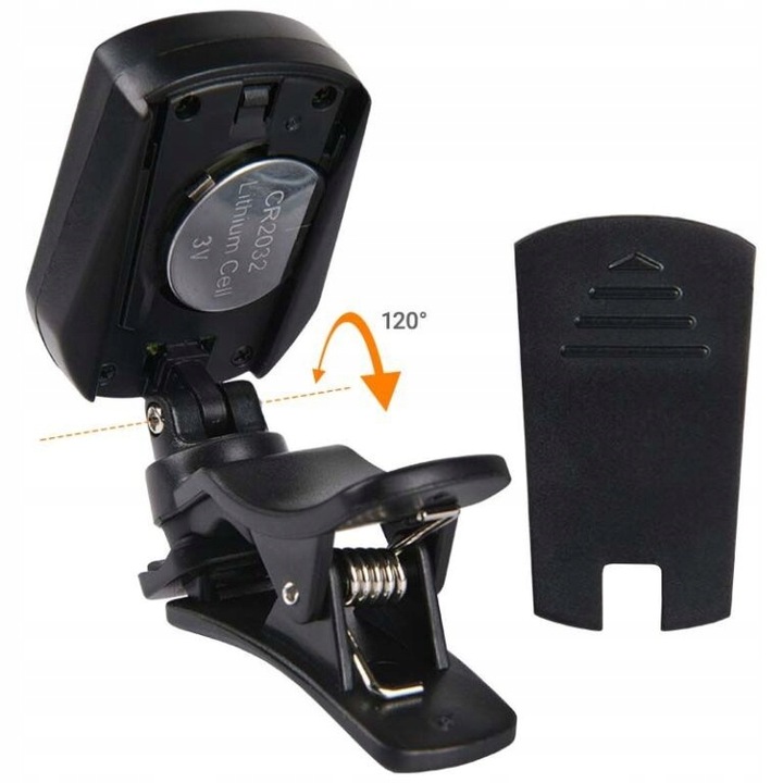 DNA LT23 STROIK GITAROWY TUNER CHROMATYCZNY DO GITARY BASU UKULELE NA KLIPS