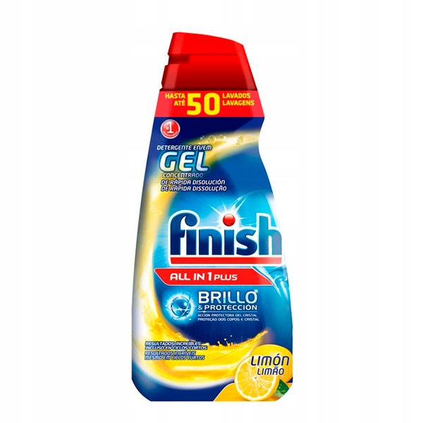 Finish 50 myć żel All-in-One 1l Lemon Power Gel