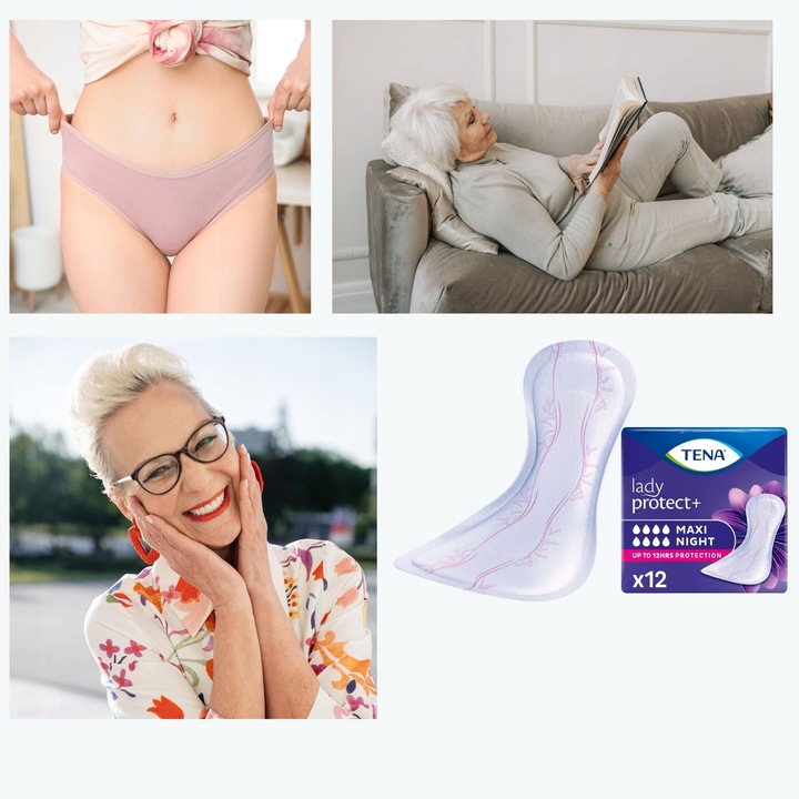 Podpaski urologiczne TENA Lady Maxi Night 12 wkładki na noc b. chłonne 8/8