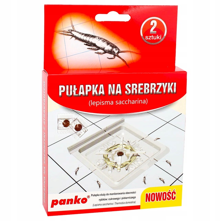 PUŁAPKA NA RYBIKI CUKROWE SREBRZYKI 8 SZTUK