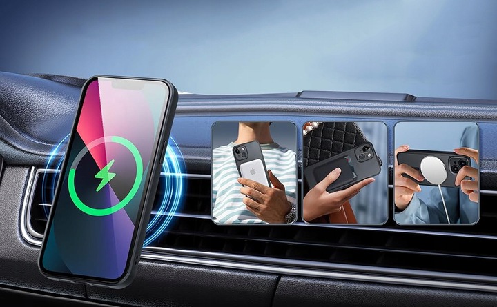 Etui do iPhone 13 iPhone 14 do MagSafe 360° MATT CASE OCHRONA APARATU Szkło