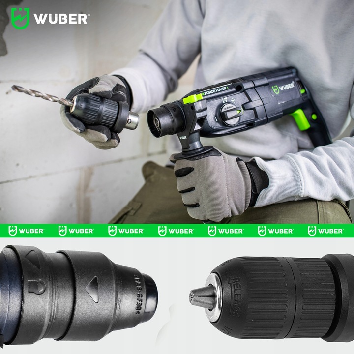 MŁOTOWIERTARKA UDAROWA 4000BPM 4J WIERTARKA 2500W 230V SDS+SAMOZACISK