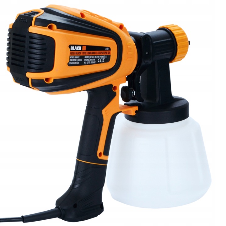 PISTOLET AGREGAT MALARSKI DO MALOWANIA ŚCIAN 700W 4 DYSZ 1200 ML DUŻY