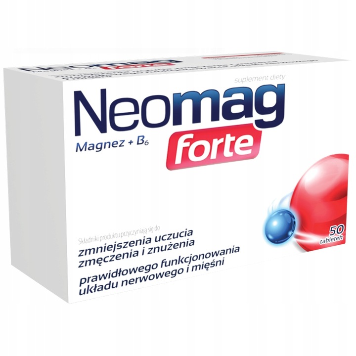 NEOMAG FORTE MAGNEZ+B6 PODWÓJNA DAWKA MAGNEZU 50ta