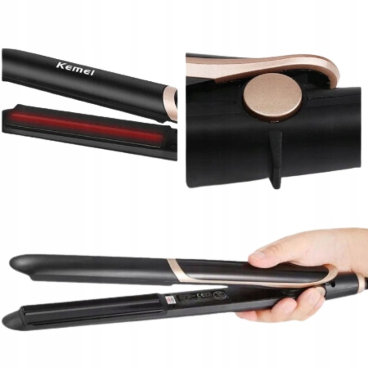 Prostownica do włosów Podczerwień Jonizacja + KRĘCI WŁOSY 2w1 PRO