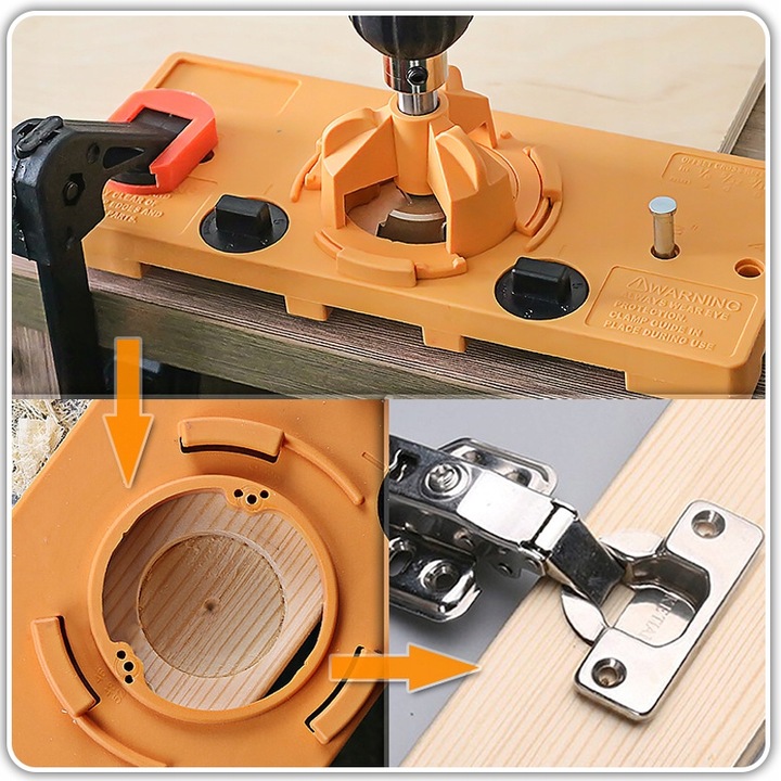 SZABLON DO WIERCENIA OTWORÓW POD ZAWIASY KIELICHOWE WYCINAK OTWORÓW 35