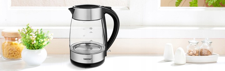 Czajnik Bezprzewodowy Szklany Elektryczny ZELMER ZCK8011 1,7L