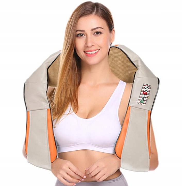 MASAŻER DO KARKU SZYI PLECÓW KRĘGOSŁUPA NÓG PAS MASUJĄCY SHIATSU KARK