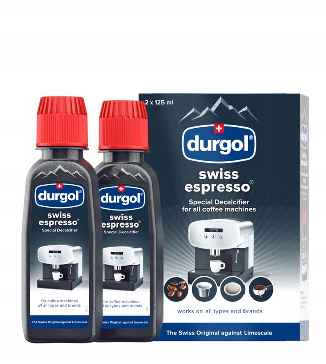 2x Odkamieniacz do ekspresów ciśnieniowych durgol swiss espresso 125ml.