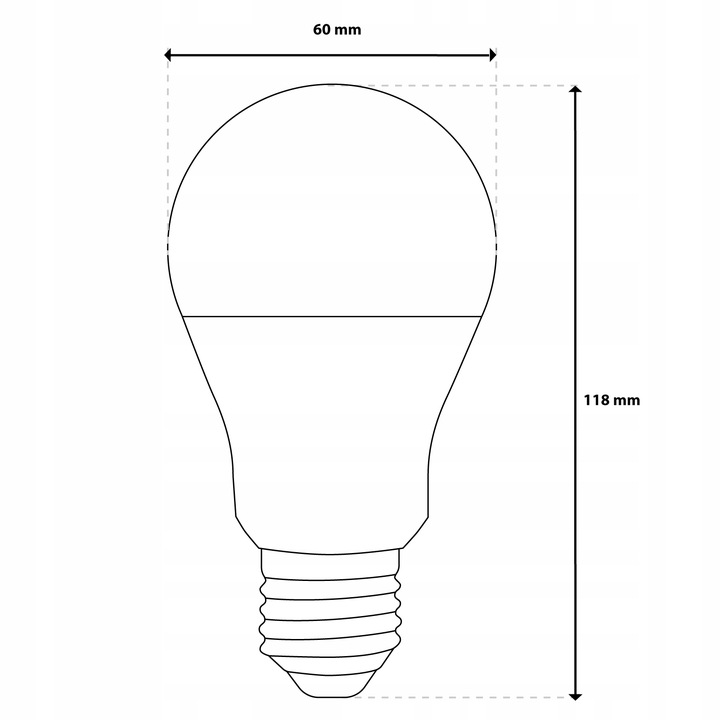 Żarówka LED E27 A60 9W = 60W RGB TUYA Ściemnialna Inteligentna WiFi