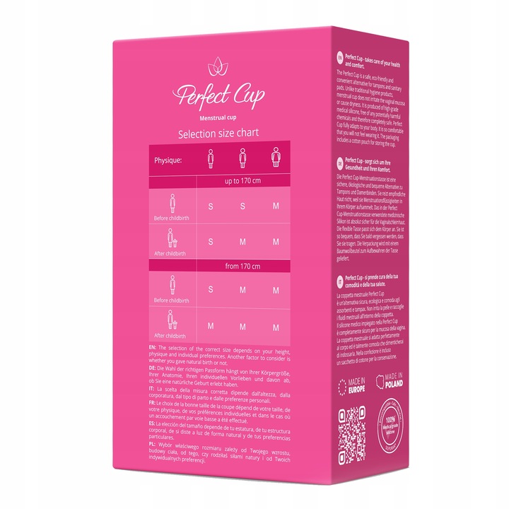 Kubeczek Menstruacyjny - Perfect Cup - Róż [M]