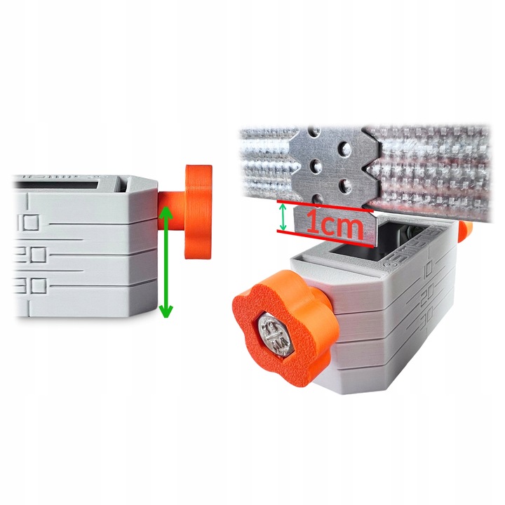 10 x UCHWYT DO POZIOMOWANIA sufitu podwieszanego SHORT GRIP profil