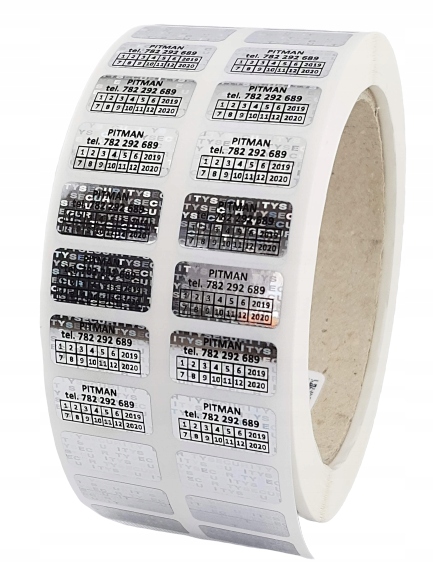 PLOMBA HOLOGRAM SECURITY VOID 20*10 mm - 1000 szt