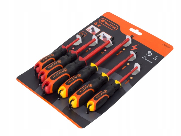 Wkrętaki izolowane śrubokręty VDE GS 1000V 6 szt. IEC 60900:2004