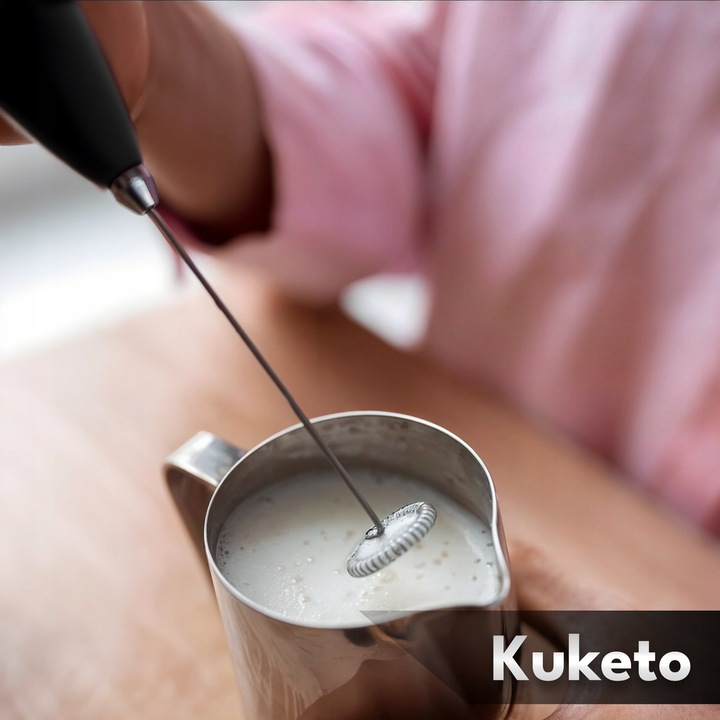 SPIENIACZ DO MLEKA ELEKTRYCZNY RĘCZNY MINI MIKSER UBIJACZ KAWY Z