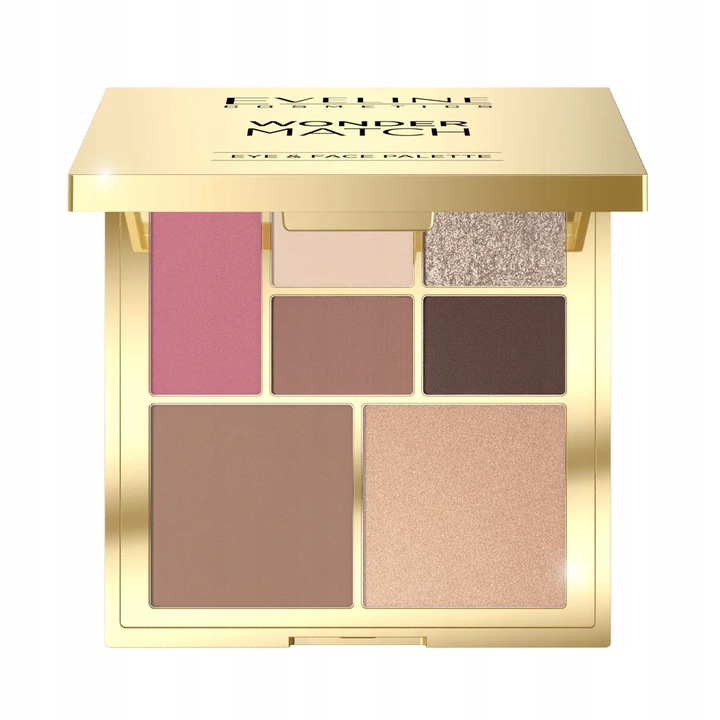 Eveline Cosmetics Wonder Match Paleta do makijażu oczu konturowania twarzy