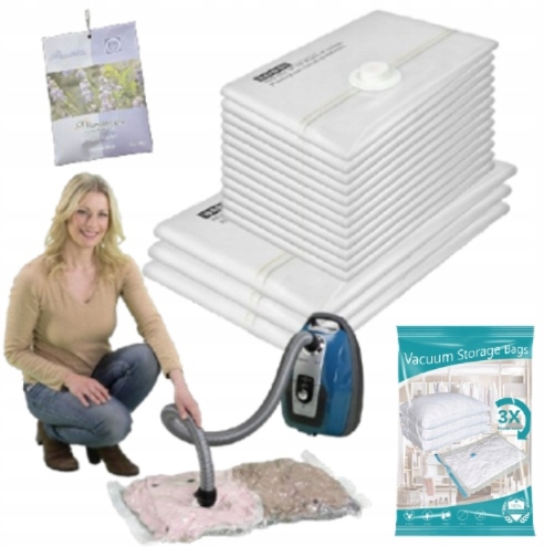 Worki Próżniowe Do Ubrań Na Pościel Koce SZCZELNE MOCNE 15 Zestaw