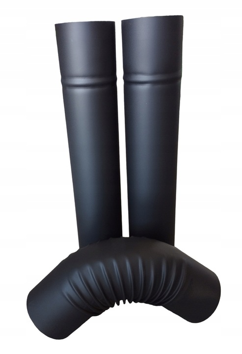 ZESTAW 2 RURY KOLANO 100 MALOWANE WĘDZARNIA PIEC