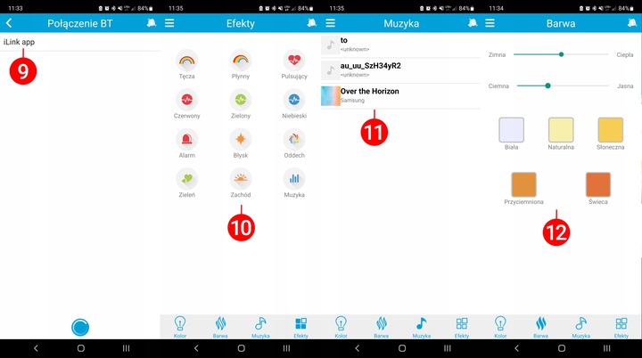 Lampa plafon LED RGB Kolorowa GŁOŚNIK Bluetooth 60w + Pilot Aplikacja