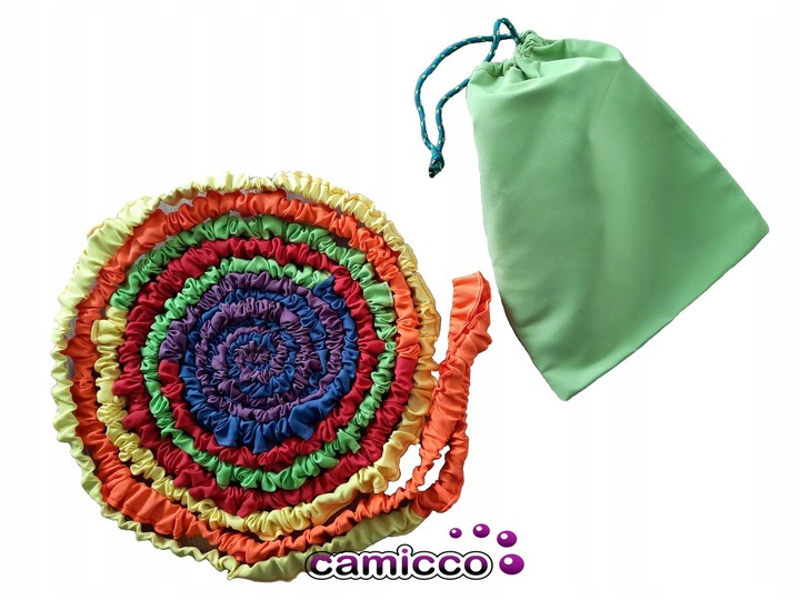 GUMA SENSORYCZNA tęczowa ANIMACYJNA do tańca gumy zabaw animatorów 7 m