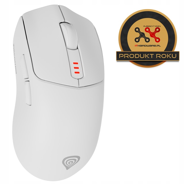 Myszka Gamingowa Genesis ZIRCON 500 Bezprzewodowa Bluetooth 10000 DPI Biała