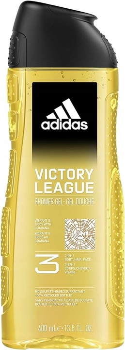 Adidas MEN zestaw męskich żeli pod prysznic 3w1 dla mężczyzn 4x 400 ml