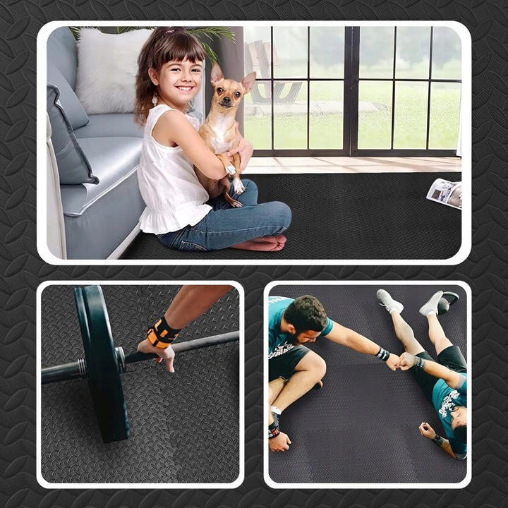 8x MATA POD SIŁOWNIĘ BASEN PUZZLE POD SPRZĘT DO ĆWICZEŃ PIANKA 60x60