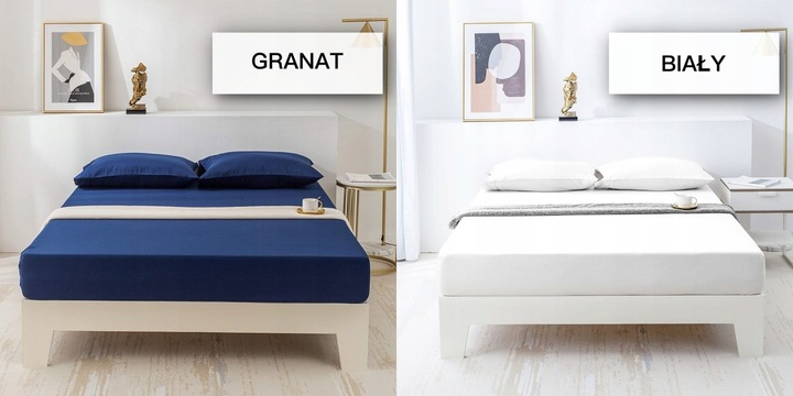 PRZEŚCIERADŁO BAWEŁNIANE Z GUMKĄ 120x200 PREMIUM RÓŻNE KOLORY SUPER JAKOŚĆ