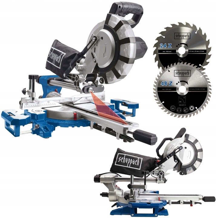 SCHEPPACH Piła ukośnica z posuwem Pilarka ukosowa HM216 + SOFT-START