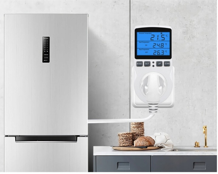 TERMOSTAT REGULATOR TEMPERATURY - GNIAZDO SIECIOWE 230V 3680W